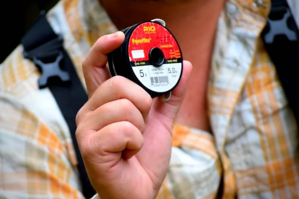 Attach a section of tippet to your leader