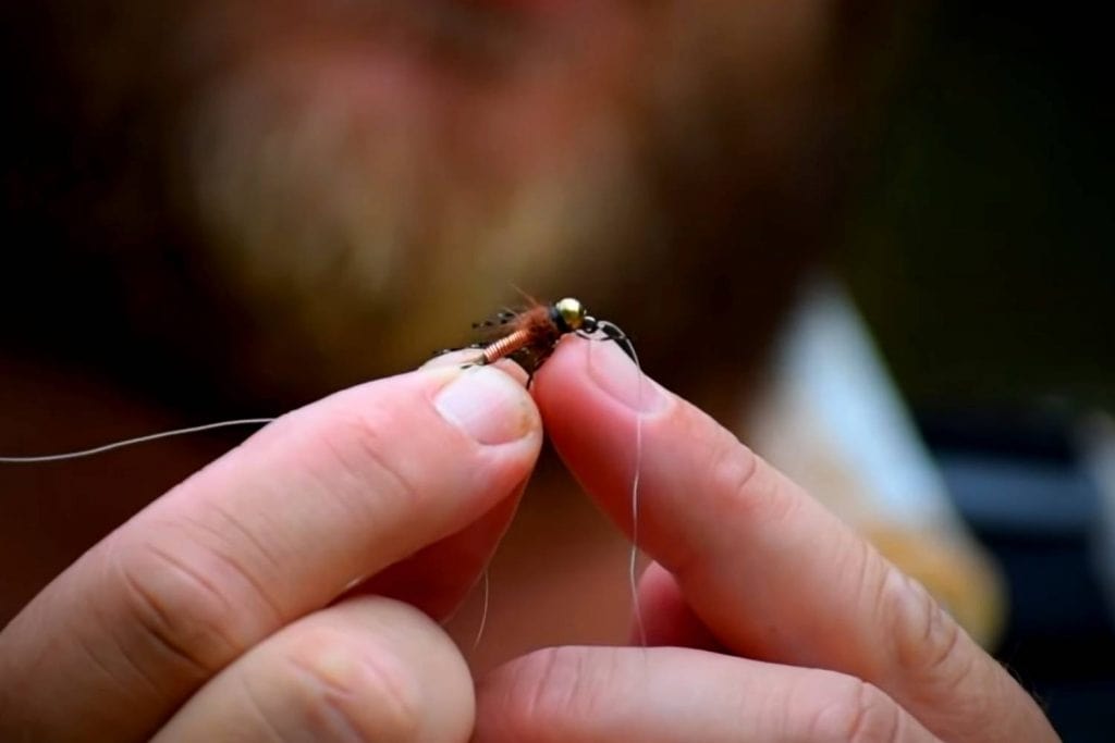 attaching the second fly
