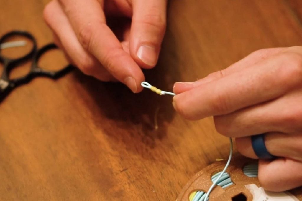 how to tie a double nail knot